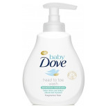 Dove Baby Sensitive Moisture mycí gel na tělo a vlásky s pumpičkou 200ml