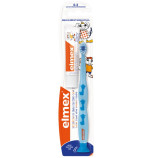 Elmex dětský zubní kartáček měkký pro děti 0-3 roky 1 ks modrý + zubní pasta 12ml