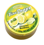 Woogie Fine Drops Citron bonbóny v kovové krabičce 200g