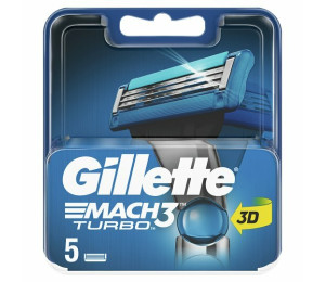 Gillette Mach3 Turbo náhradní břity 5ks