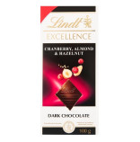 Lindt Excellence Cranberry, Almond & Hazelnut 100g