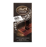 Lindt Lindor hořká tabulková čokoláda 60% kakaa s náplní 100g