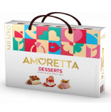 Mieszko Pralines Amoretta Desserts bonboniéra v dárkové taštičce 276g