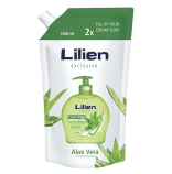 Lilien Exclusive tekuté mýdlo náhradní náplň XXL Aloe Vera 1000ml