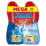 Somat Excellence Duo gel do myčky Hygienic Cleanlinnes 2x600 ml