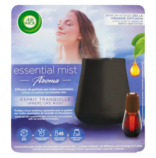 Air Wick Essential Mist Aroma difuzér černý na éterické oleje + náplň eukalyptus a levandule 20ml