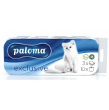 Paloma Exclusive Naturally White toaletní papír 8+2ks 3vrstvý bílý