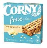 Německé Corny Free Weisse Schoko tyčinky 6ks