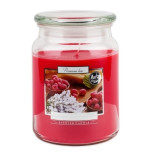 Bispol Raspberry - White Lavender svíčka ve skleněné dóze 500g