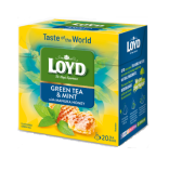 Loyd pyramida Green Tea & Mint with Manuka Honey 20 x 1,7g