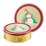 Máslové sušenky v kovovém boxu s vánočním motivem 454g