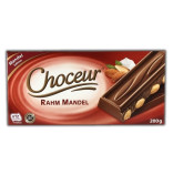 Choceur Rahm Mandel mléčná čokoláda s celými mandlemi 200g