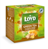 Loyd pyramida Green tea with Lemon, Ginger & Honey flavour 20 x 2g